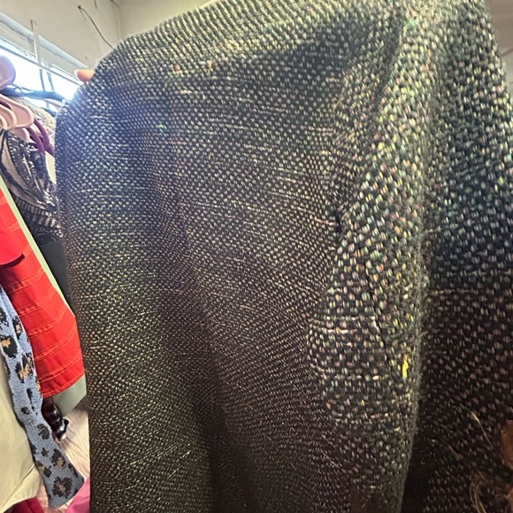 H&M Women's Black Tweed Pea Coat - Picture 4 of 6